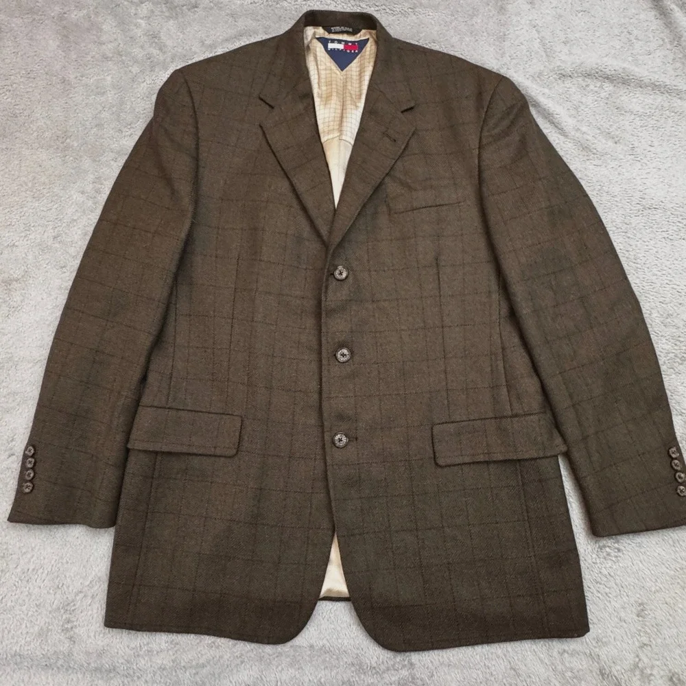 Vintage Tommy Hilfiger‎ Men's Sport Coat / Blazer Size 42R 3 Button